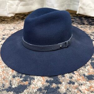 Rag & Bone Gray Zoe fedora hat L Rag & Bone 100% Wool Zoe Fedora Hat Light Grey Women main image 2